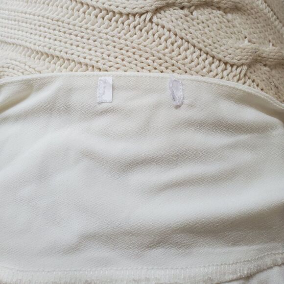 Leith White Peplum Tank Sz L - Picture 10 of 11